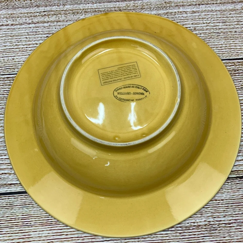 Williams Sonoma Ceramiche Toscane Hand Painted‎ Bowl Made in Italy Decor Dish